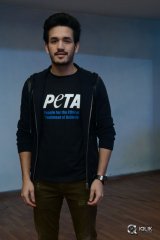 Akhil Akkineni at Peta Event